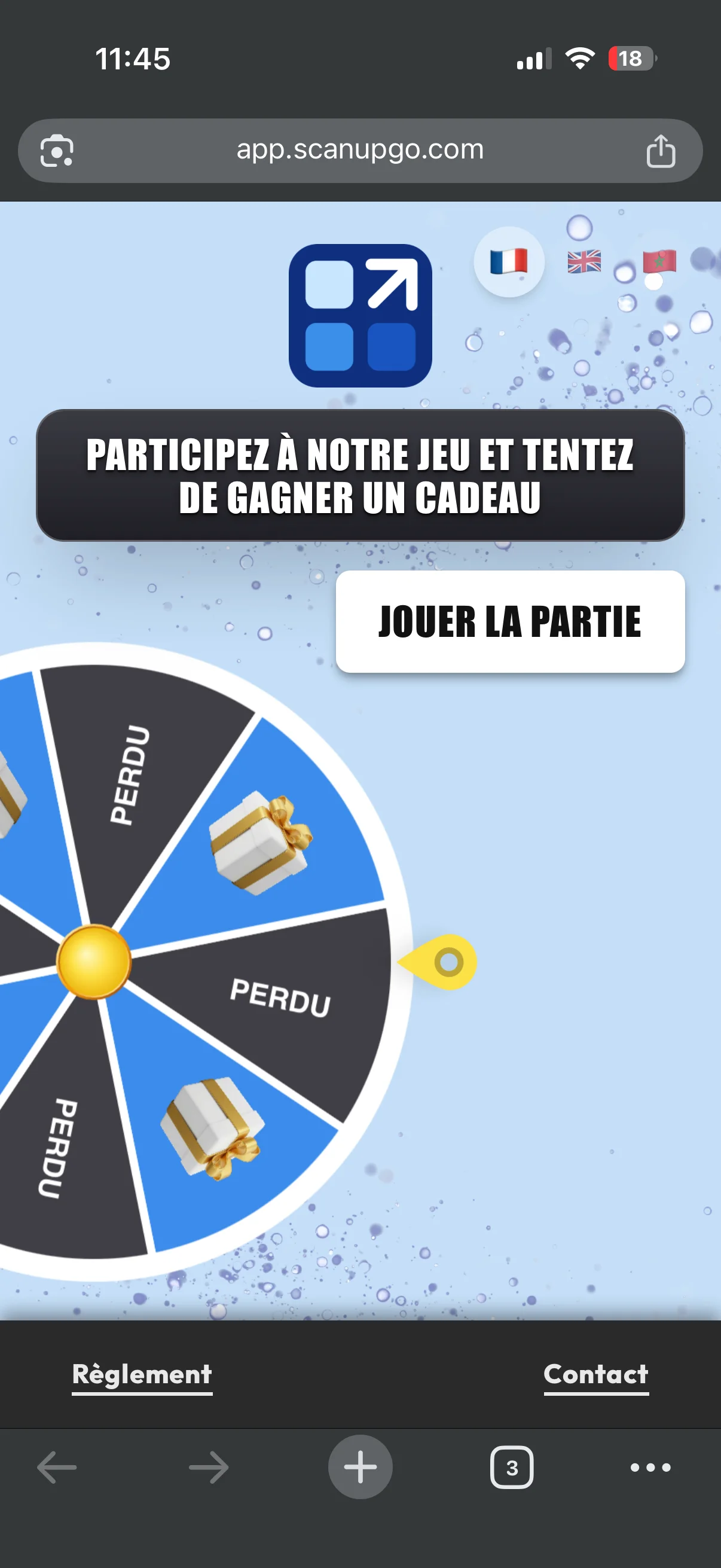 Jeu ScanUpGo